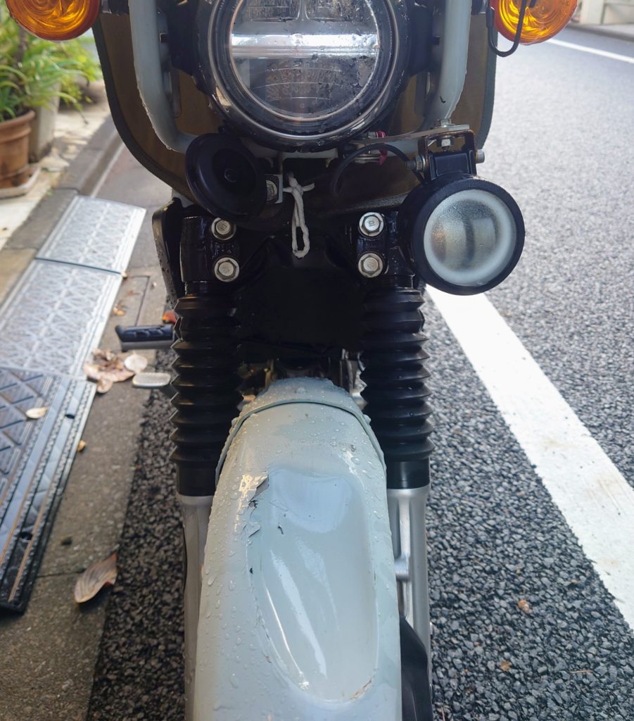 クロスカブ JA60 社外品フロントフェンダー